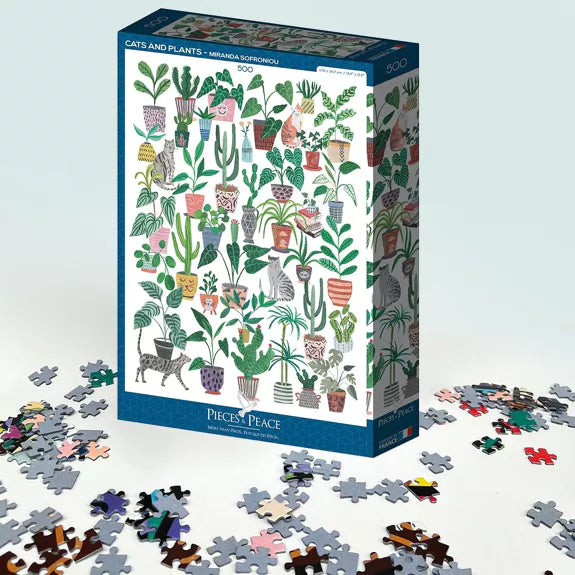 Puzzel - Cats and Plants 500