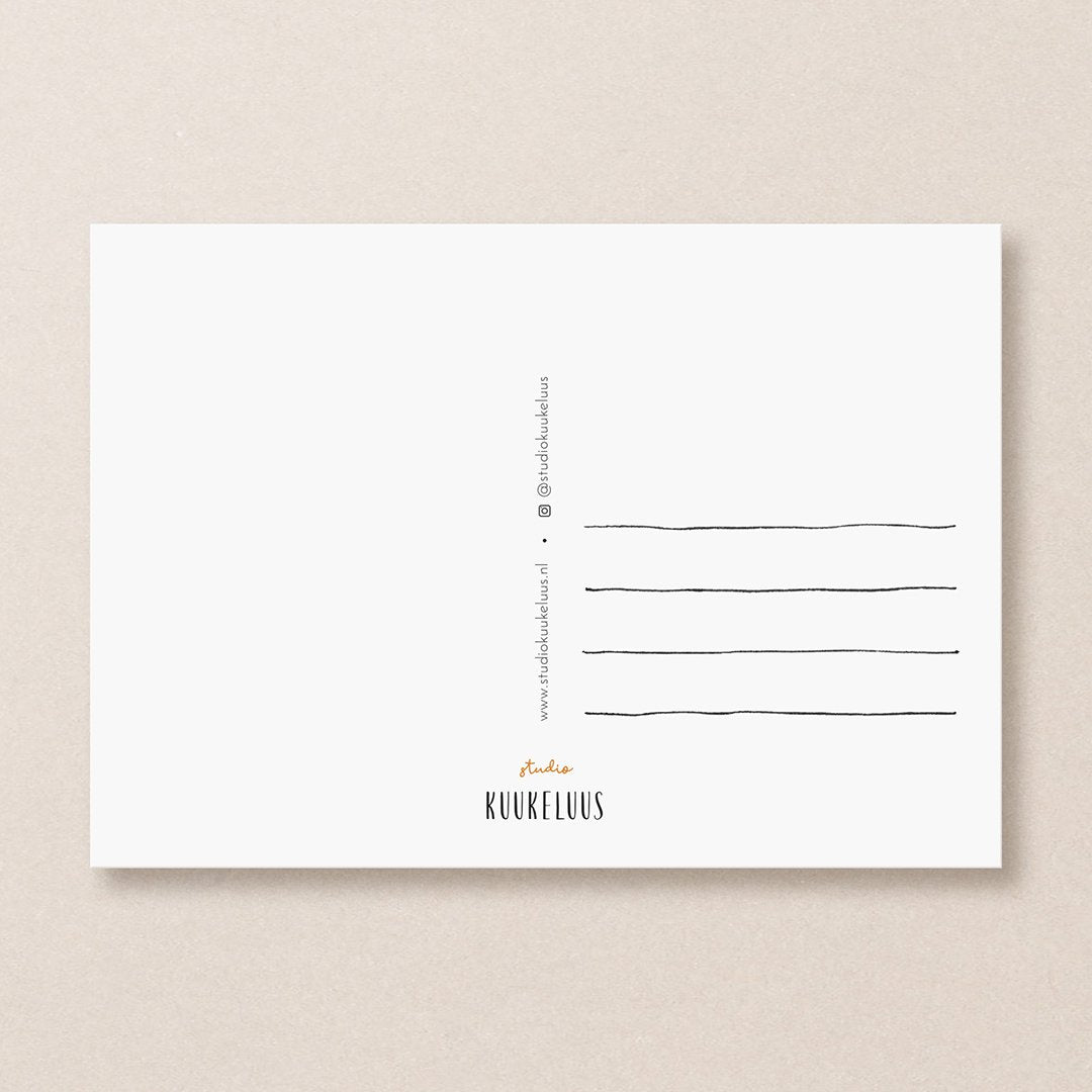 Postkaart - Hangplantje