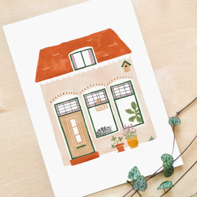 Postkaart - Huisje