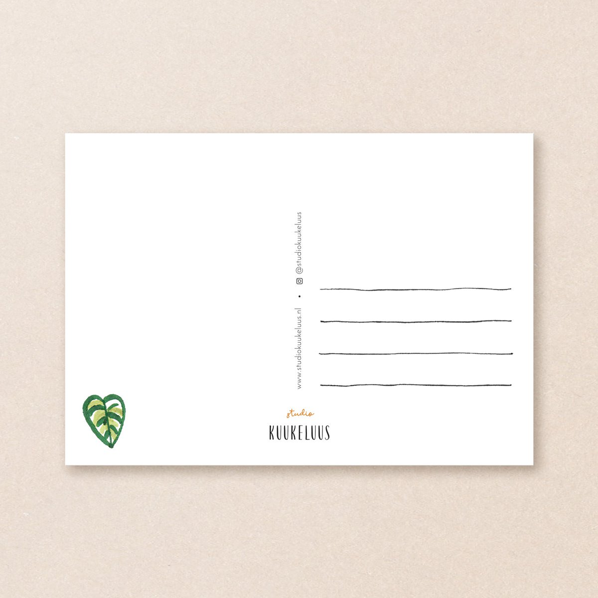 Postkaart - Hangplantje