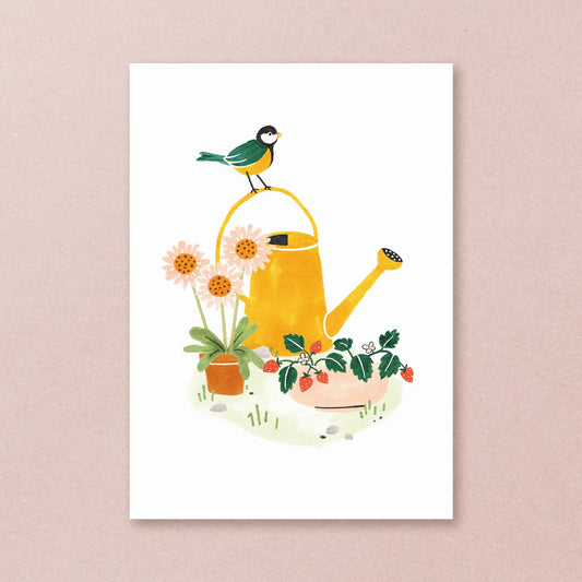 Postkaart - Vogelhuisjes