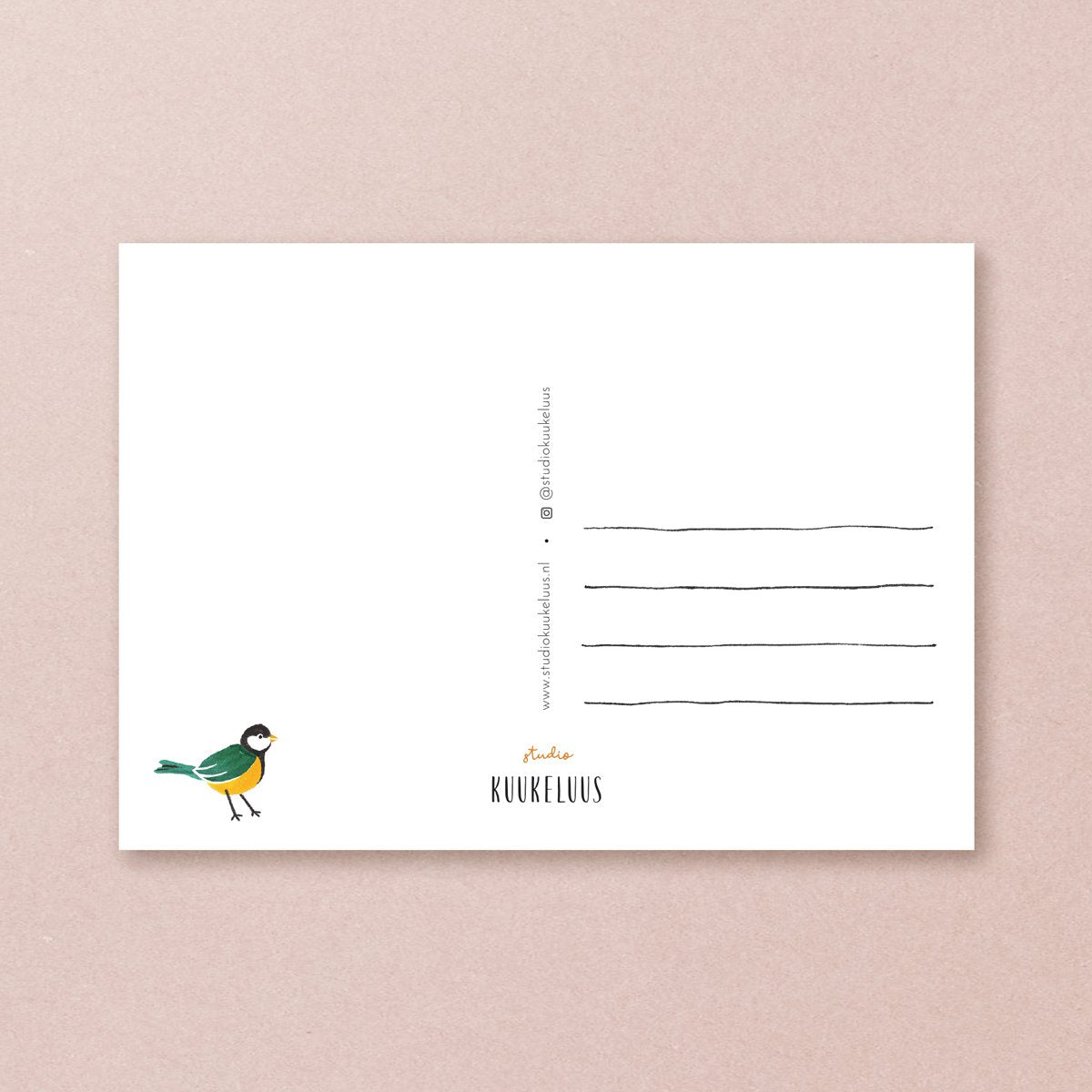 Postkaart - Vogelhuisjes