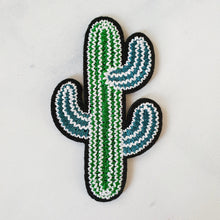 Load image into Gallery viewer, Iron On Patch - Blue & Green Cactus