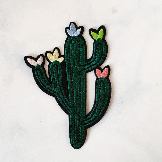 Strijkembleem - Grote Cactus