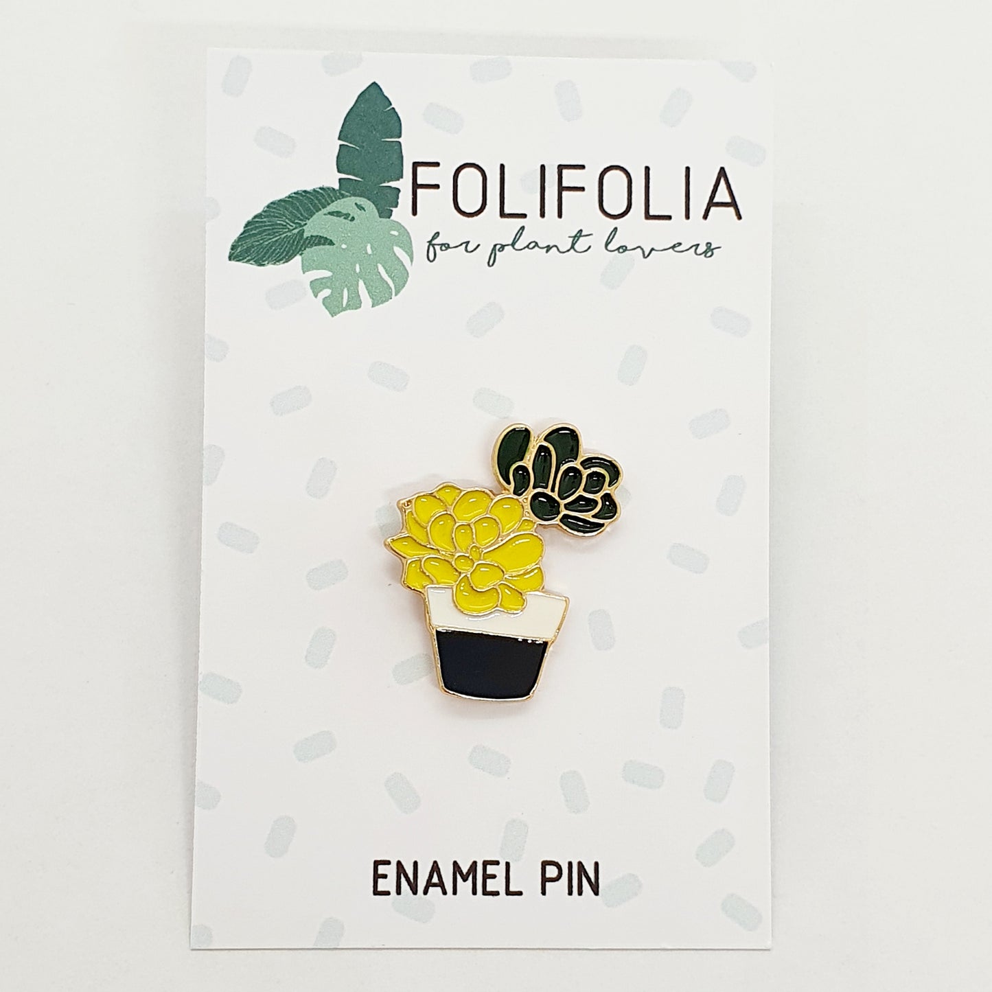 Pin - Vetplant met Bloem