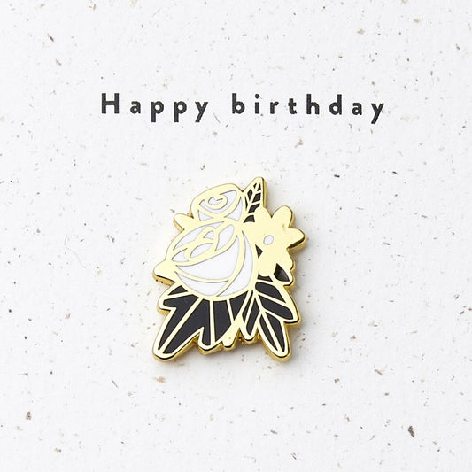 Kaartje & Pin - Happy Birthday