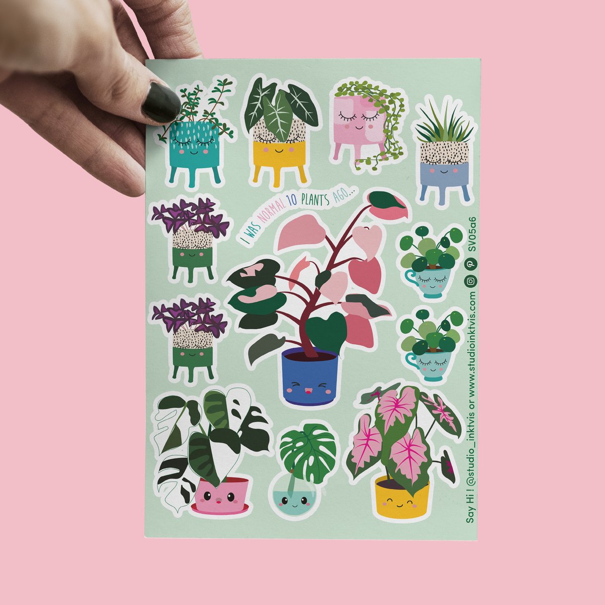 Stickervel - Schattige Plantjes