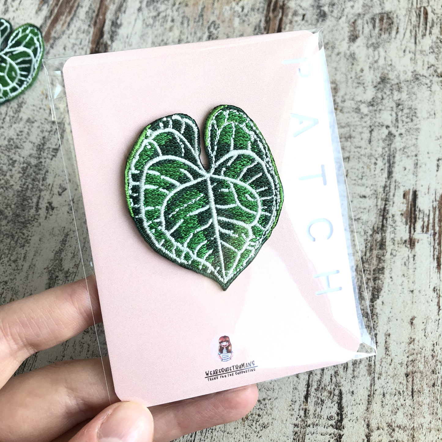 Strijkembleem - Anthurium Clarinervium