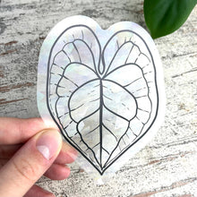 Afbeelding in Gallery-weergave laden, Regenboog Sticker - Anthurium Blad