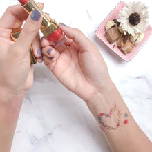 Load image into Gallery viewer, Tattoo - Floral Love Metallic