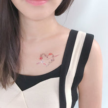 Load image into Gallery viewer, Tattoo - Floral Love Metallic
