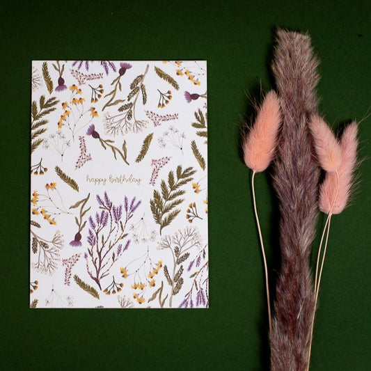 greeting card botanical