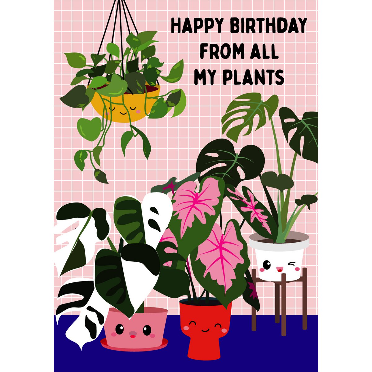 Card - Happy Bday From My Plants