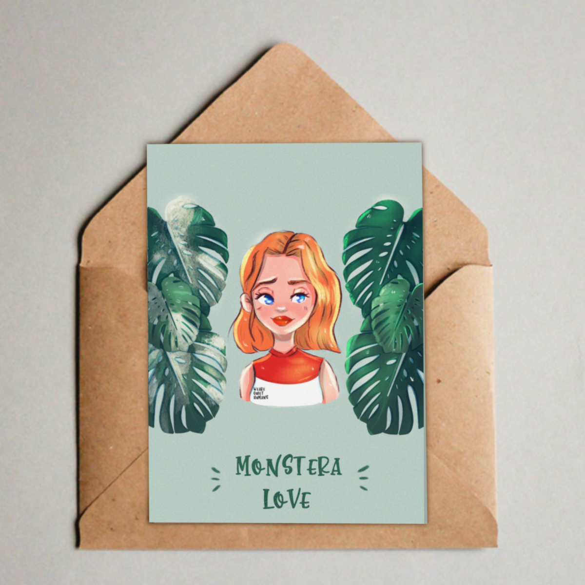 Postcard - Monstera Love