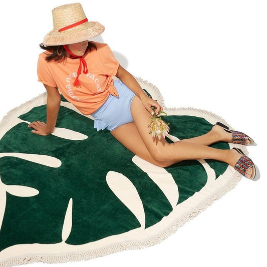 Monstera Strandhanddoek