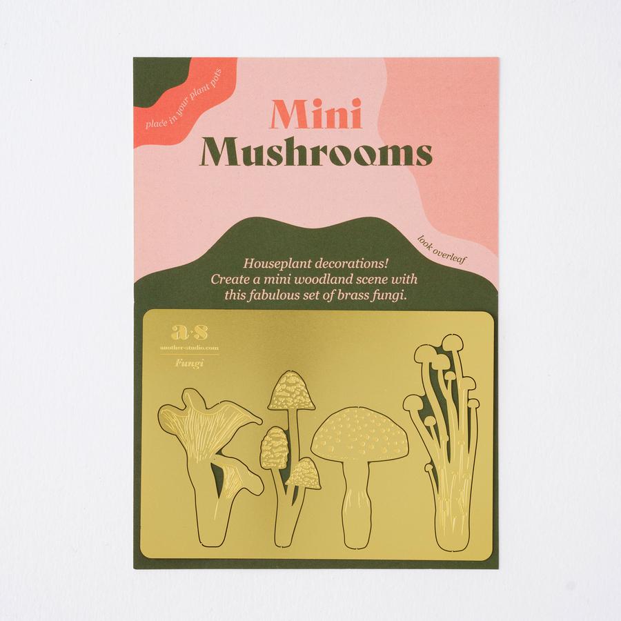 Mini Paddenstoelen Set - Messing
