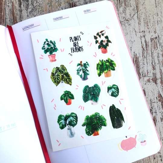 Stickervel - Plants Are Friends