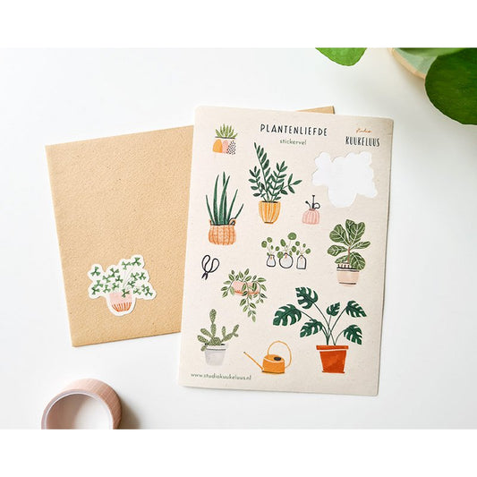 Stickervel - Plantenliefde