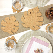 Load image into Gallery viewer, Monstera Leaf Cork Trivets