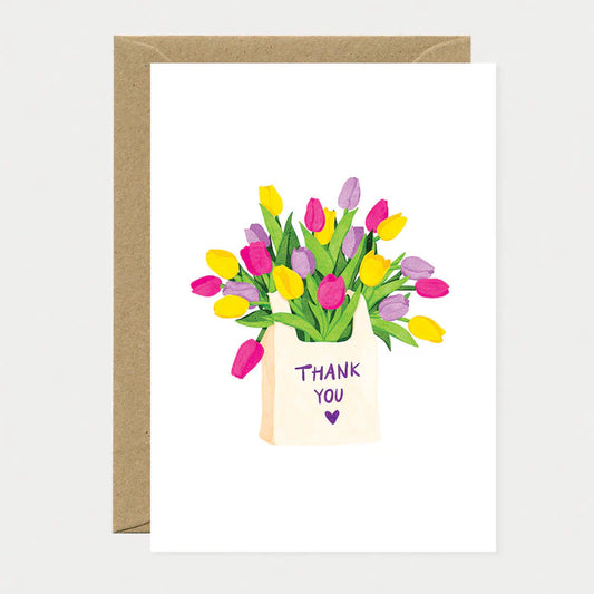 Kaart - Thank You Tulpen