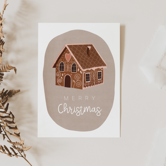 Kerstkaart - Kersthuis