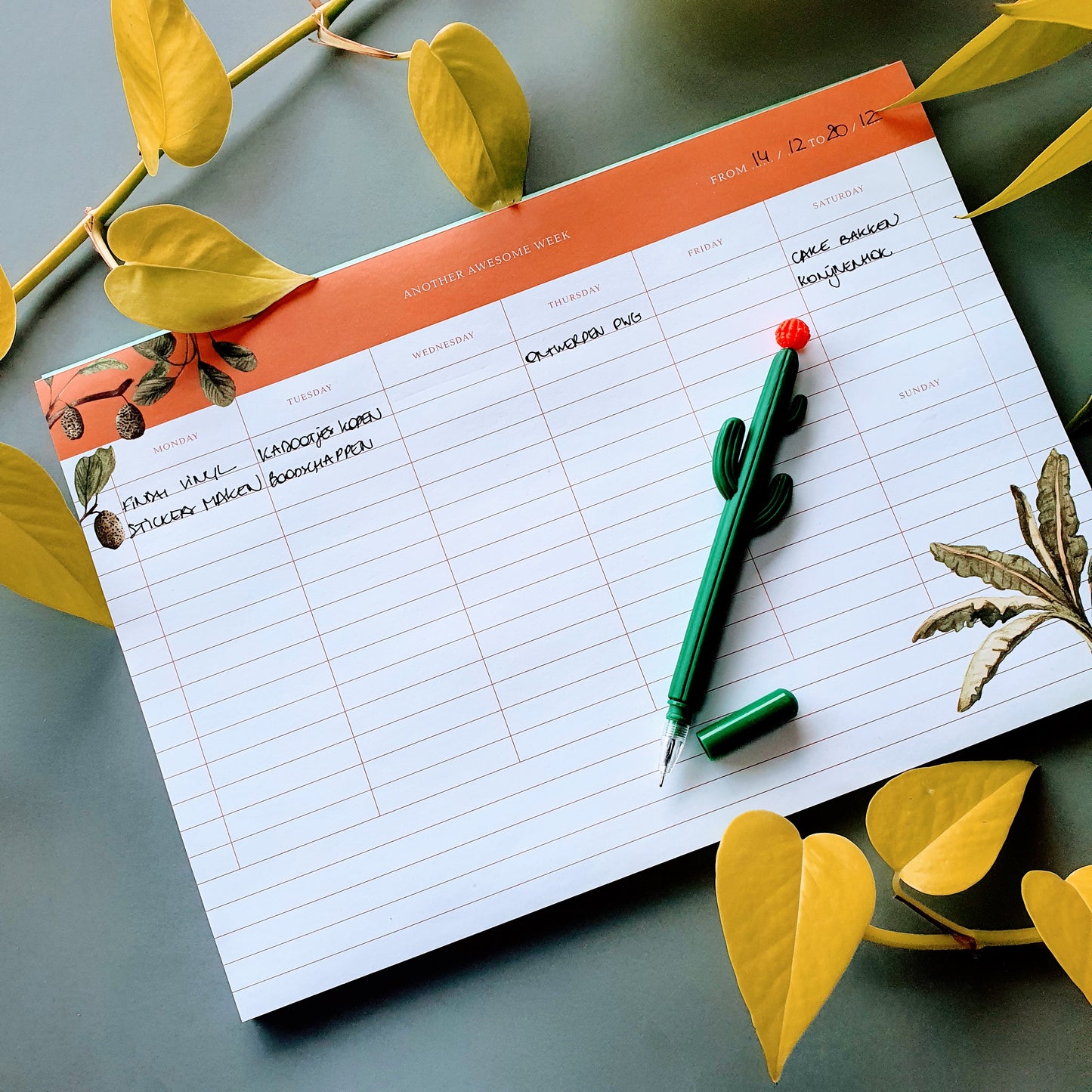 Desk Planner - Jungle
