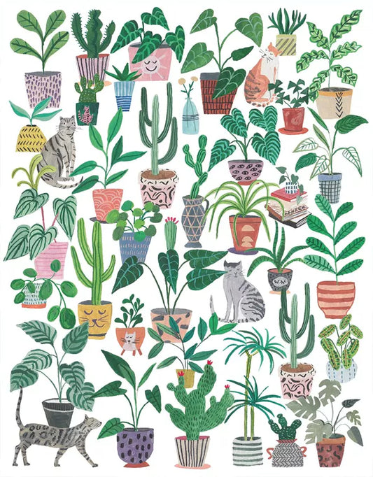Puzzel - Cats and Plants 500