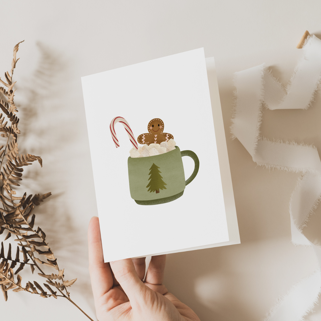 Kerstkaart - Warme Chocomelk