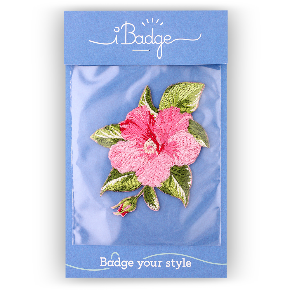Patch - Pink Hibiscus