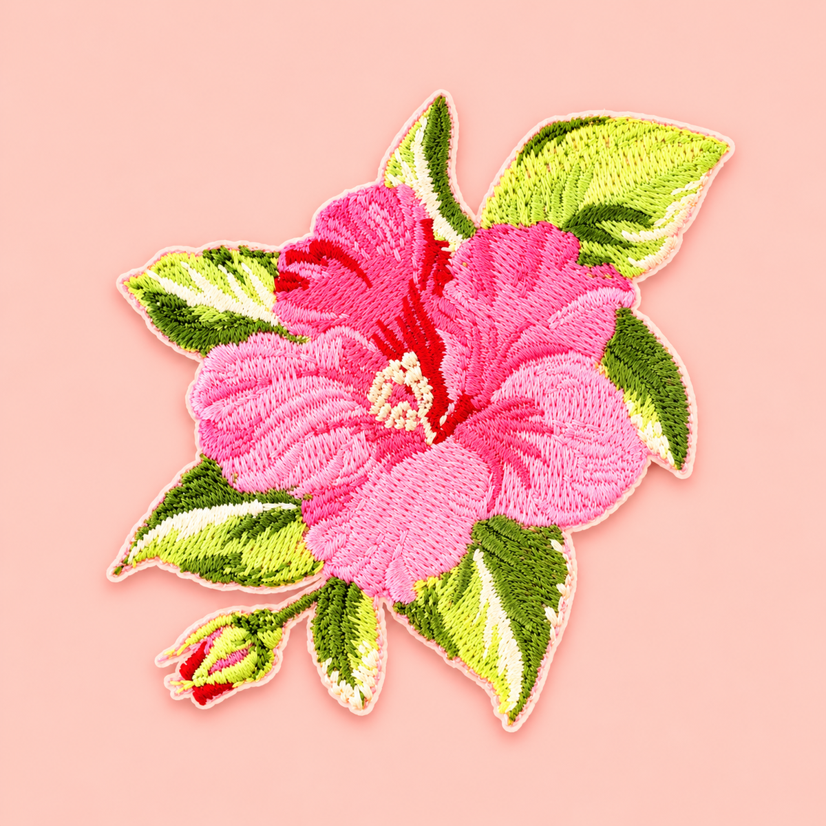 Patch - Pink Hibiscus