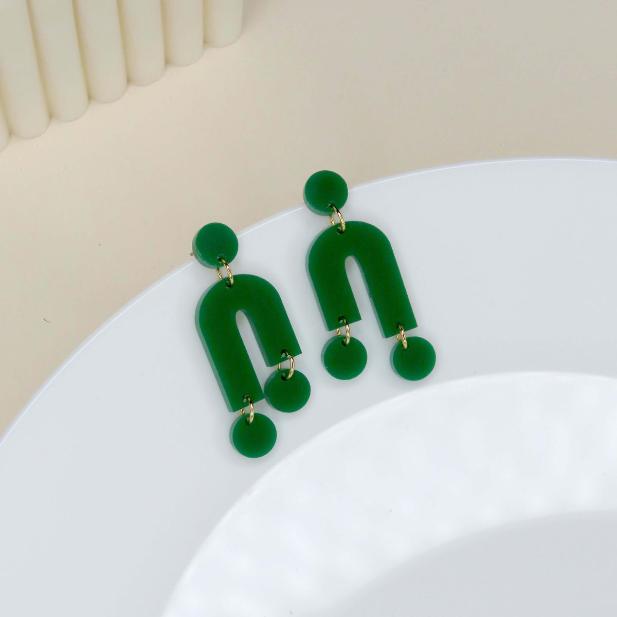 Oorringen - Mismatch Groen
