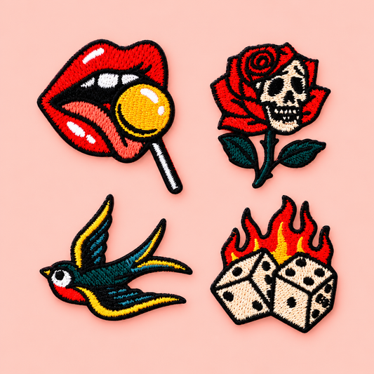 Strijkpatch - Rock 'n' Roll Iconen Set