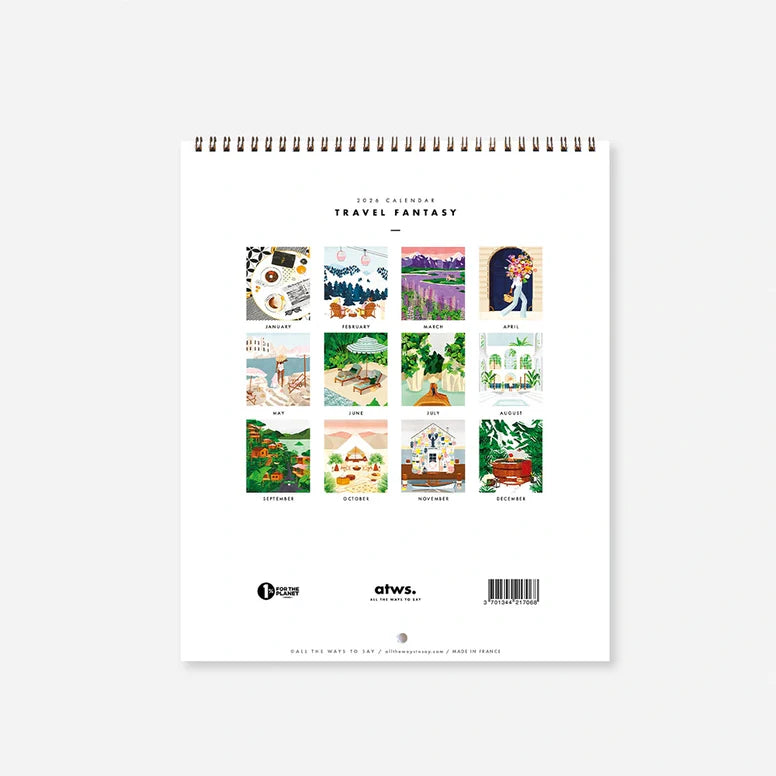 2026 Kalender - Travel Cliches