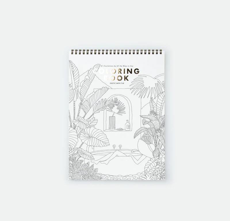Kleurboek Exotic Bathtub