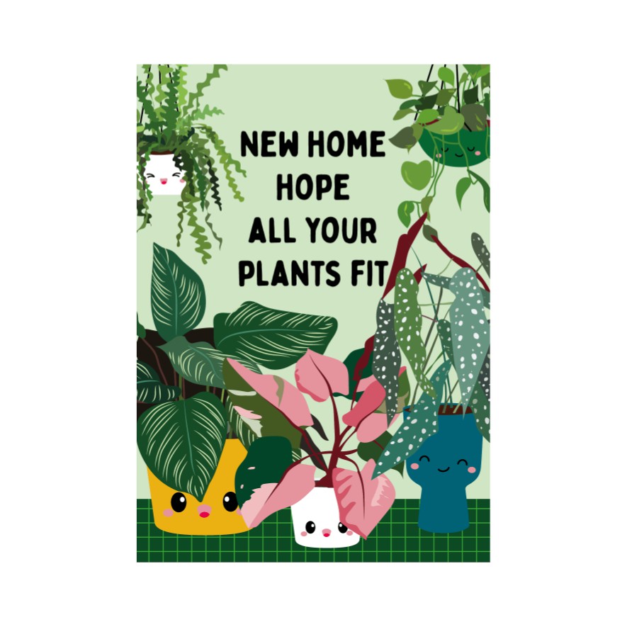 Postcard - New Home Plants
