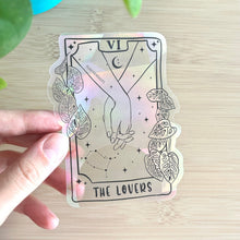 Afbeelding in Gallery-weergave laden, Regenboog Sticker - Tarot The Lovers
