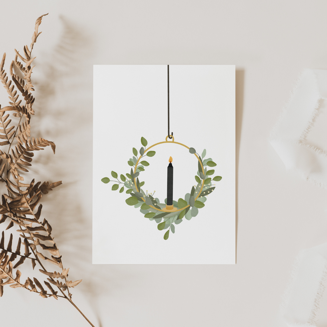 Card - Eucalyptus Wreath