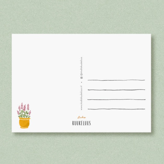Postkaart - Huisje