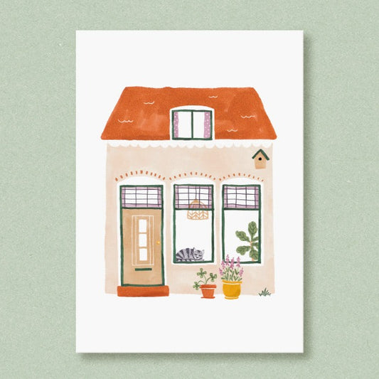 Postkaart - Huisje