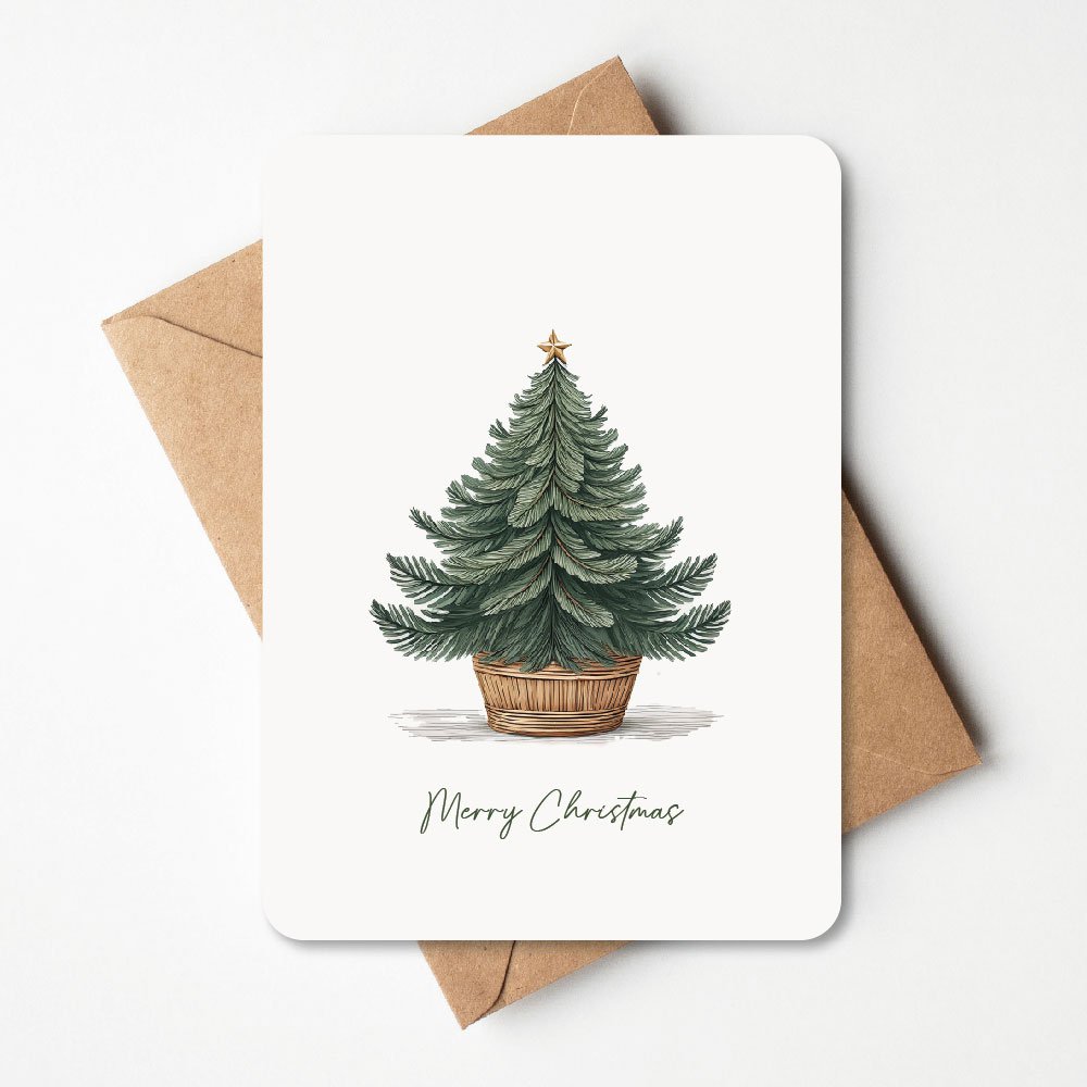 Card - Boho Christmas Tree