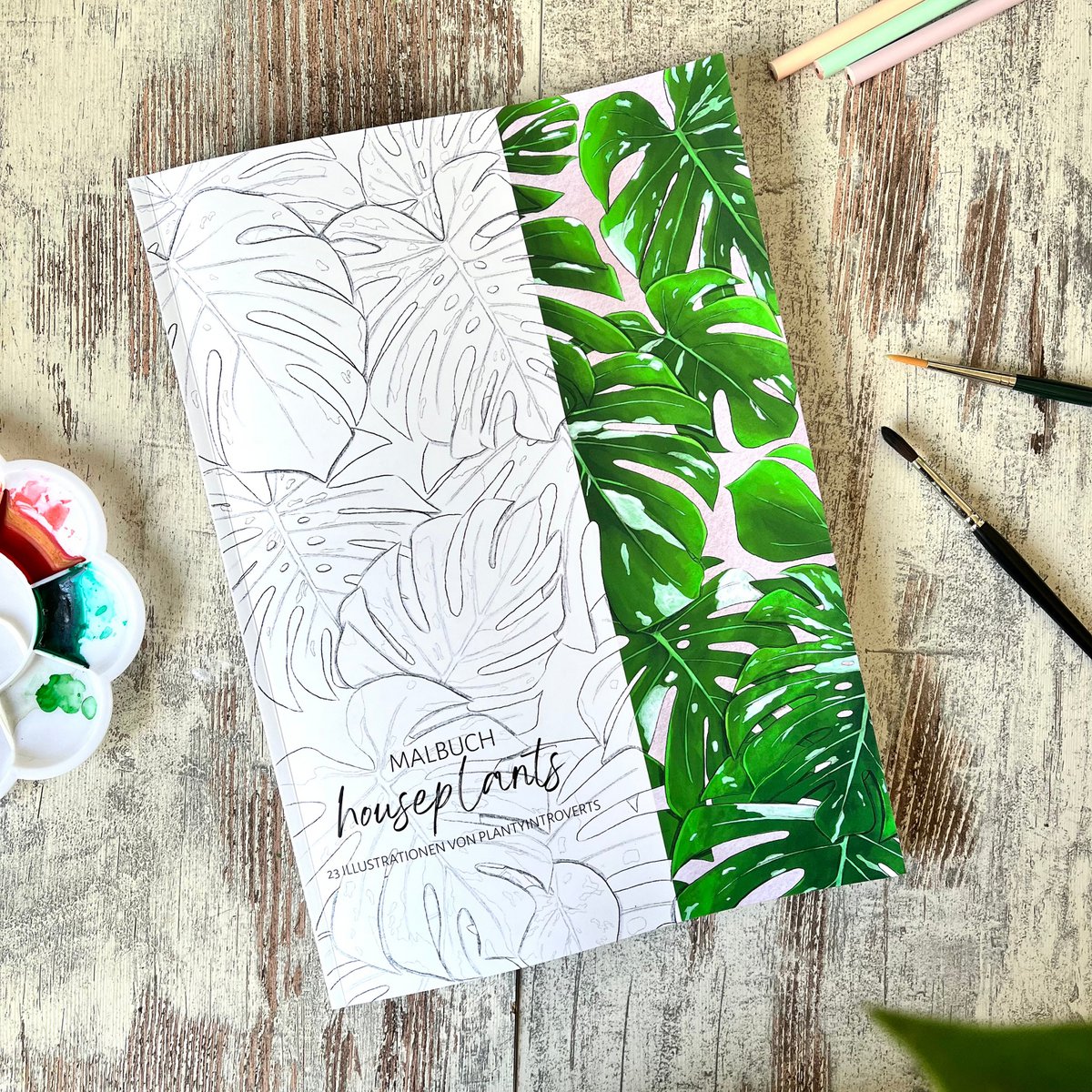 Coloring Book Houseplants