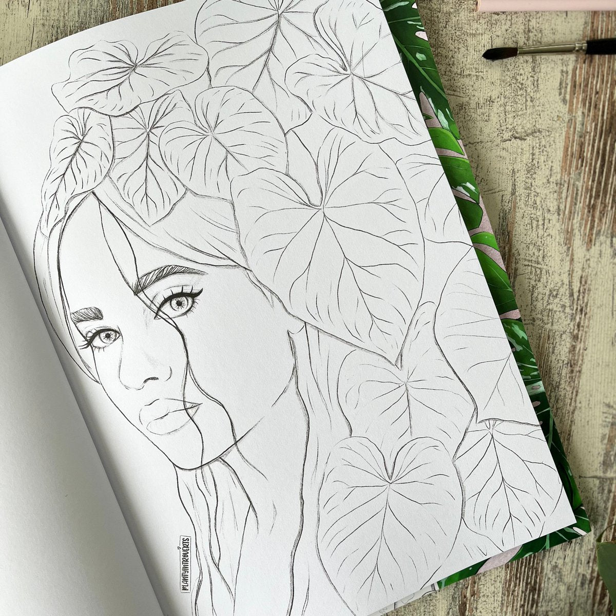 Coloring Book Plantlady