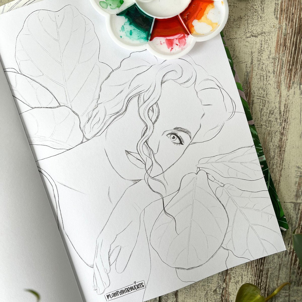 Coloring Book Plantlady