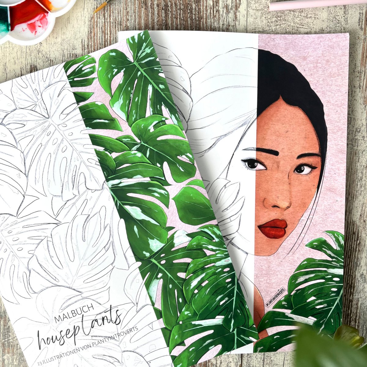 Coloring Book Plantlady
