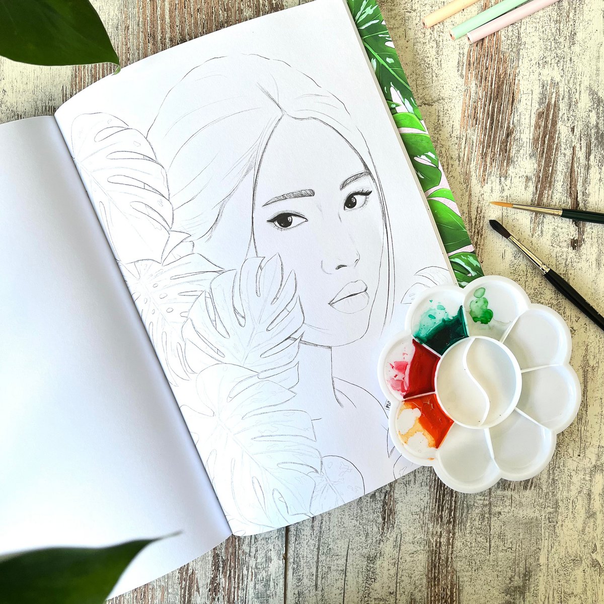 Coloring Book Plantlady