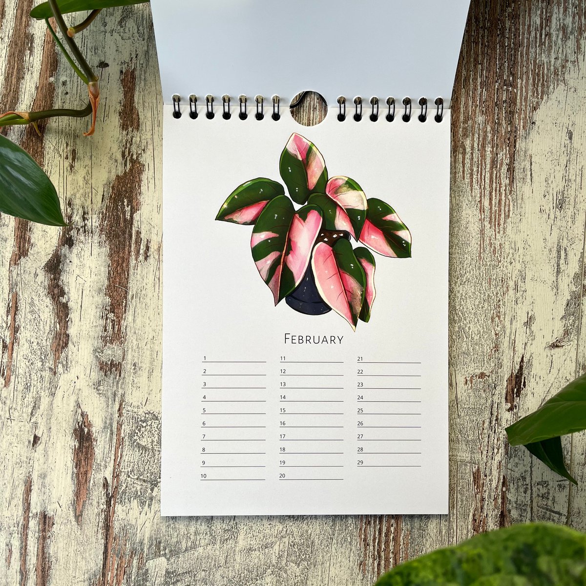 Calendar Green Plants