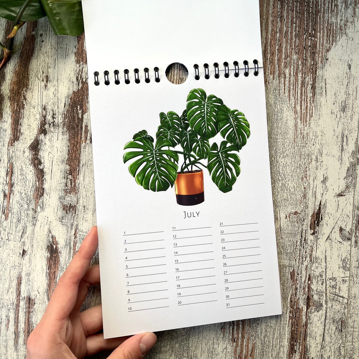 Calendar Green Plants