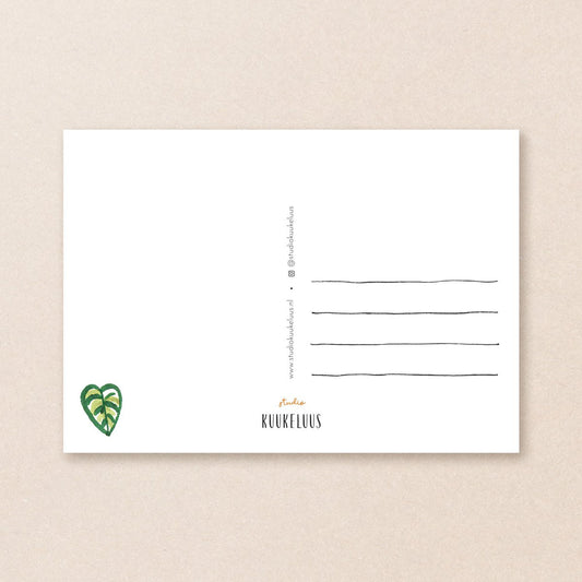 Postkaart - Hangplantje