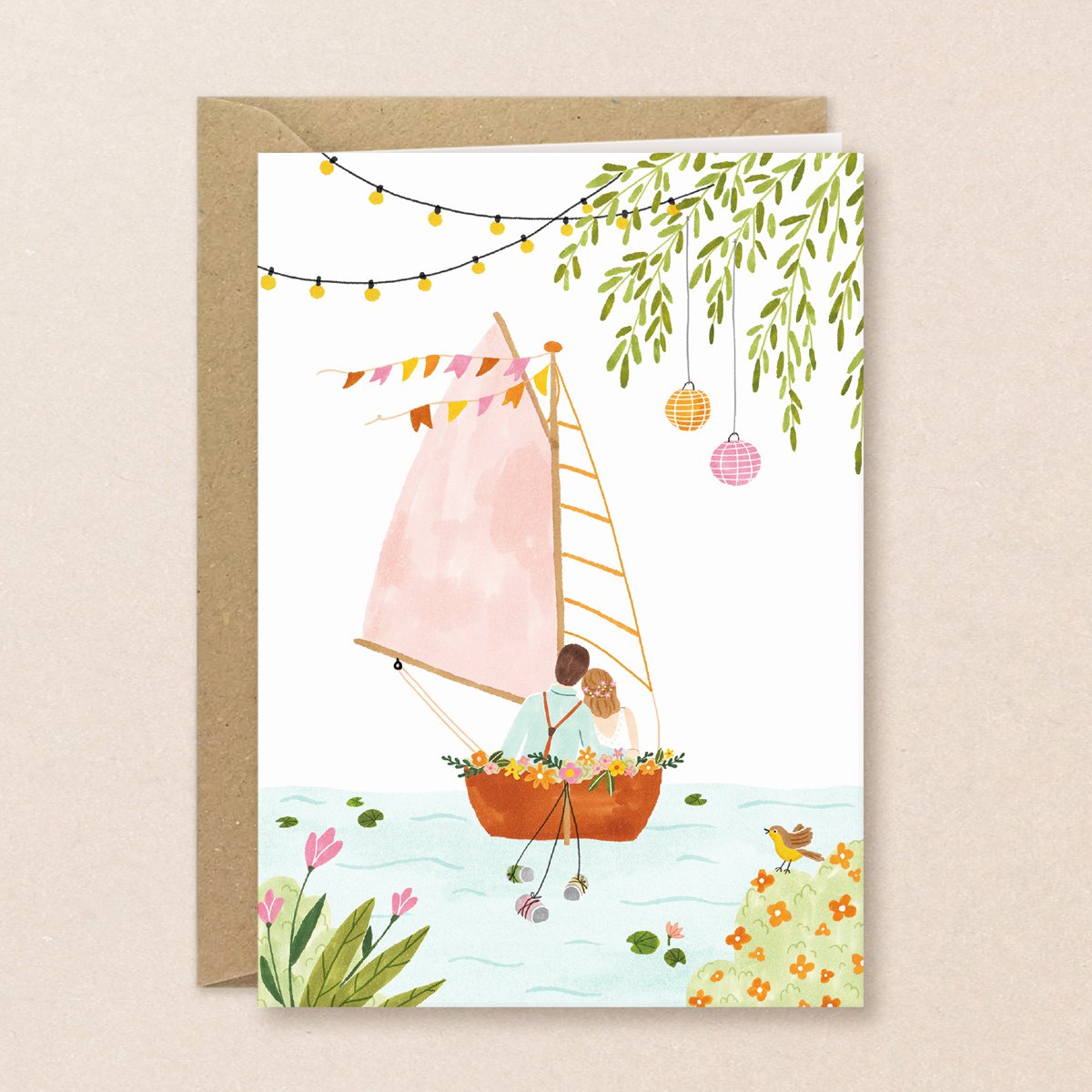 Card - Wedding Boat