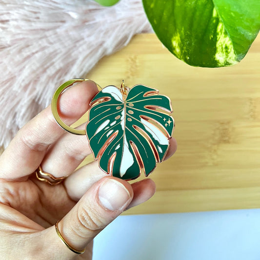 Sleutelhanger - Monstera Variegata